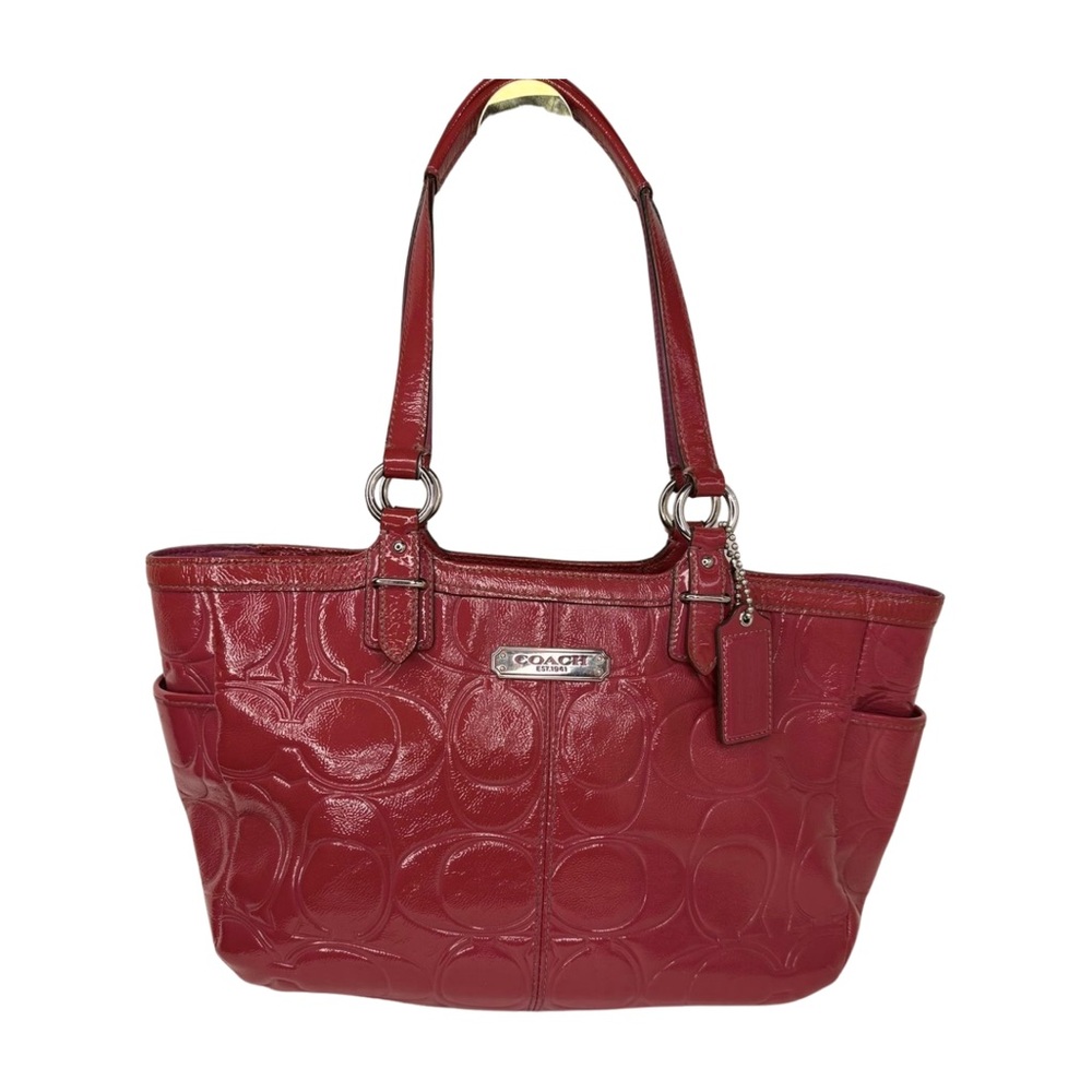 Coach Embossed C Patent Leather Gallery Tote